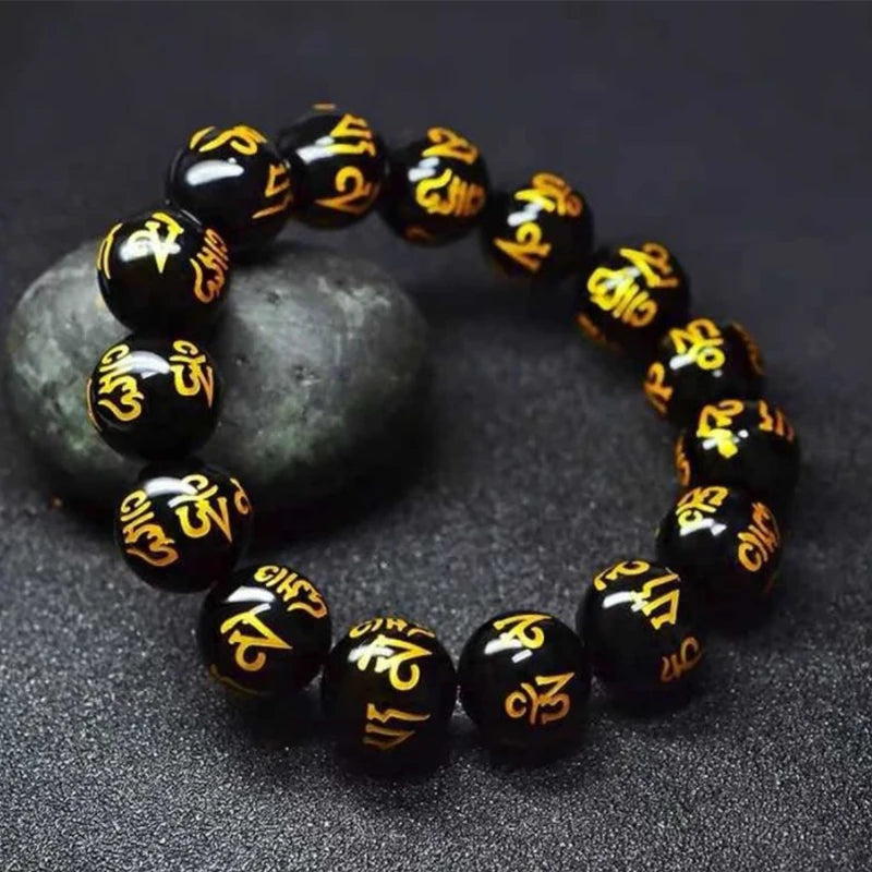 Tibetan buddhism six words mantra bracelets