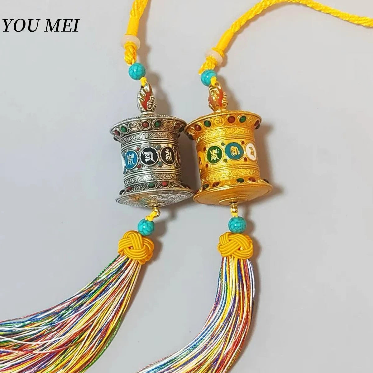 Tibetan prayer wheel handicraft amulet