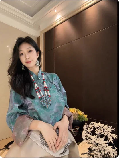 Traditional Women's Stand Collar Clothes