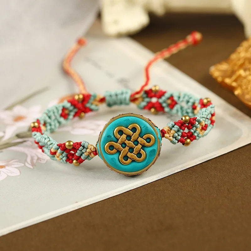 Tibetan style hand-woven bracelet