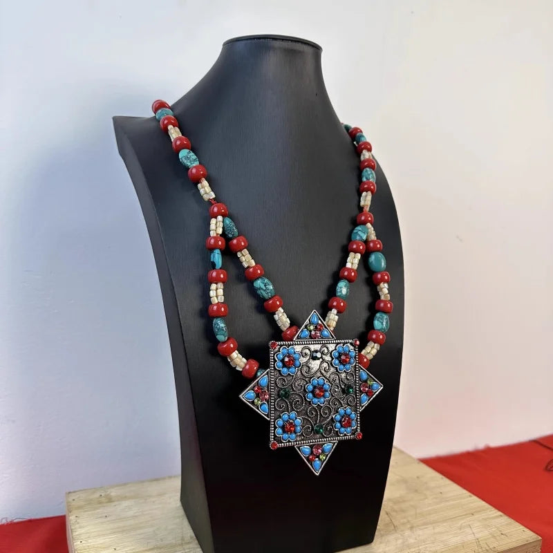 Tibetan women ethnic necklace