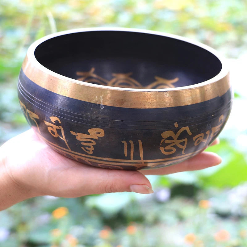 Yoga meditation singing bowl