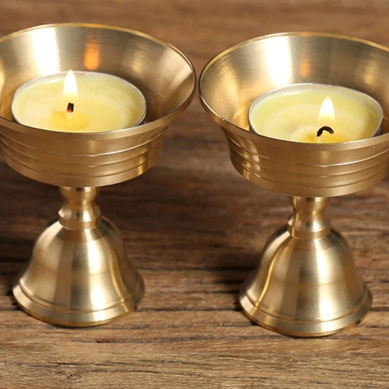 Butter lamp holder brass