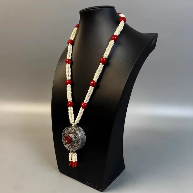 Tibetan Handmade Small Box Necklace