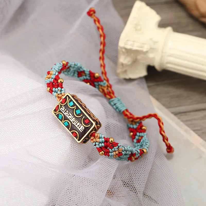 Tibetan style hand-woven bracelet