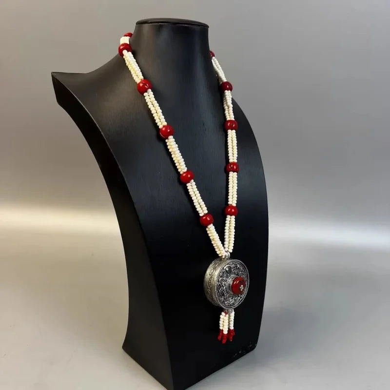 Tibetan Handmade Small Box Necklace
