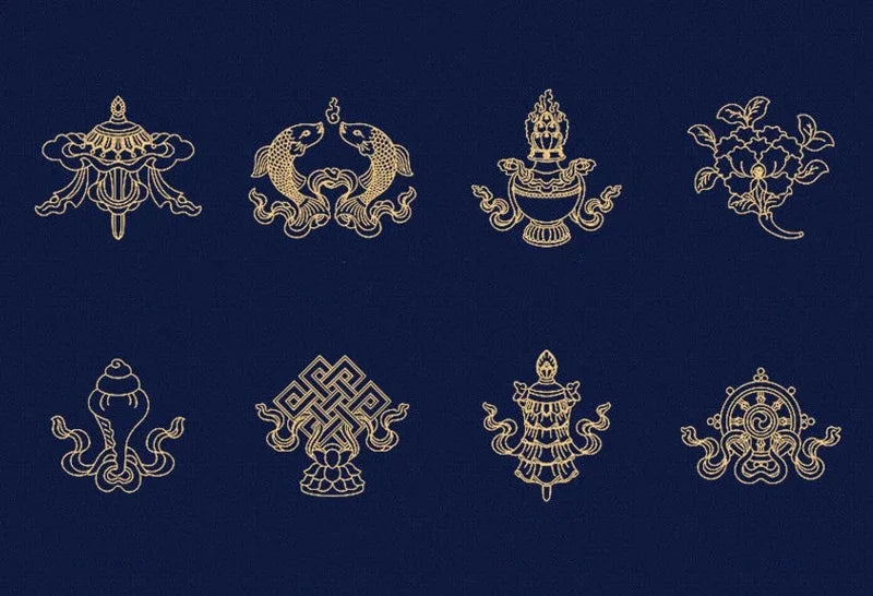 Tibetan auspicious scarf