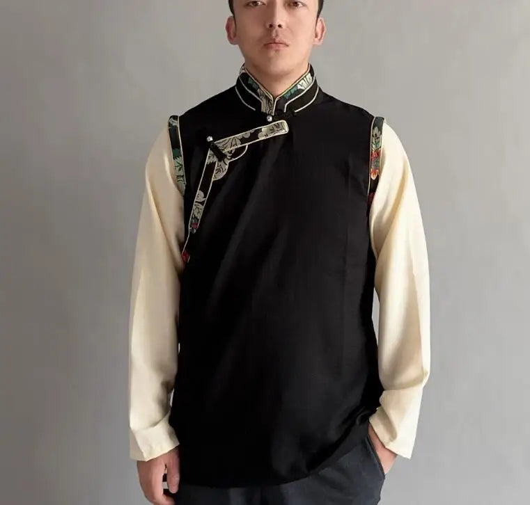 Tibetan design men's vest