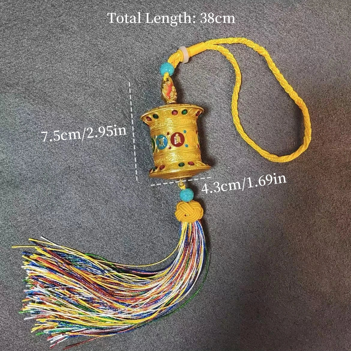 Tibetan prayer wheel handicraft amulet