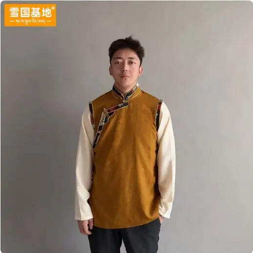 Tibetan design men's vest