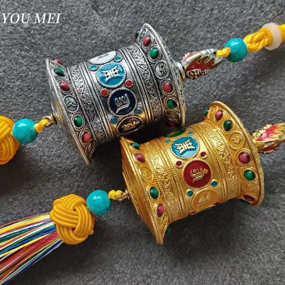 Tibetan prayer wheel handicraft amulet