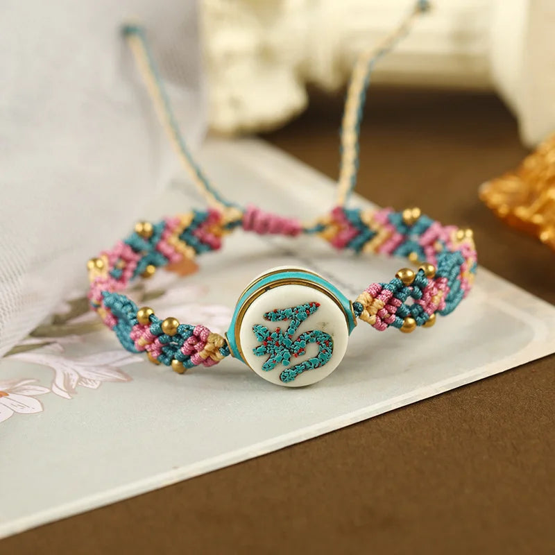 Tibetan style hand-woven bracelet