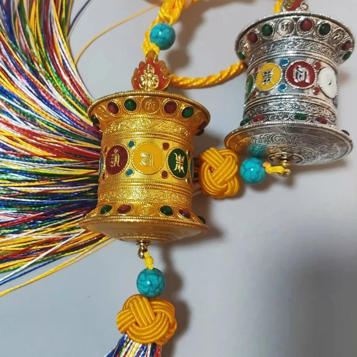 Tibetan prayer wheel handicraft amulet