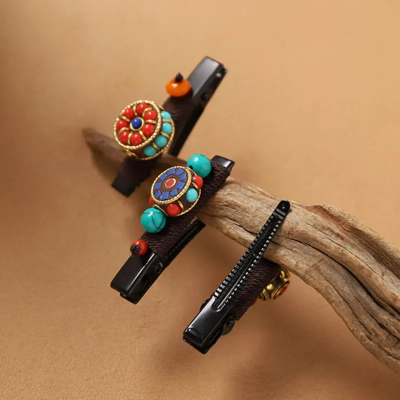 Tibetan style hair clip
