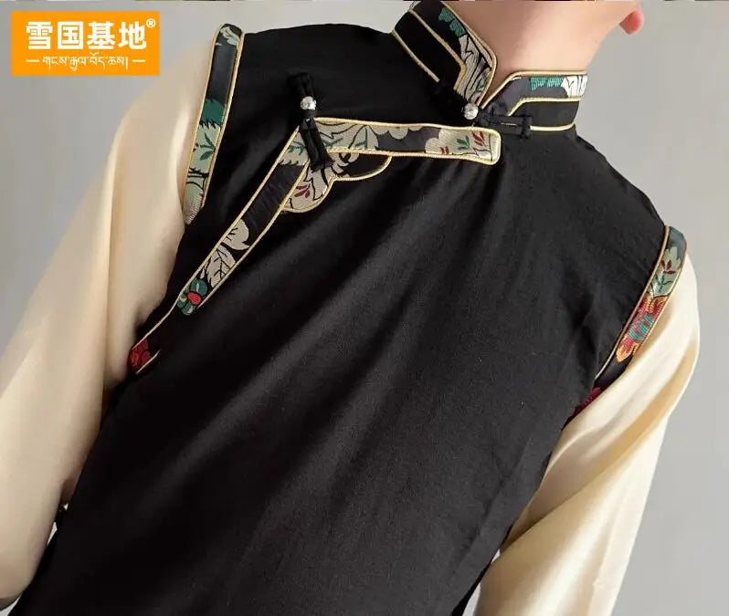 Tibetan design men's vest