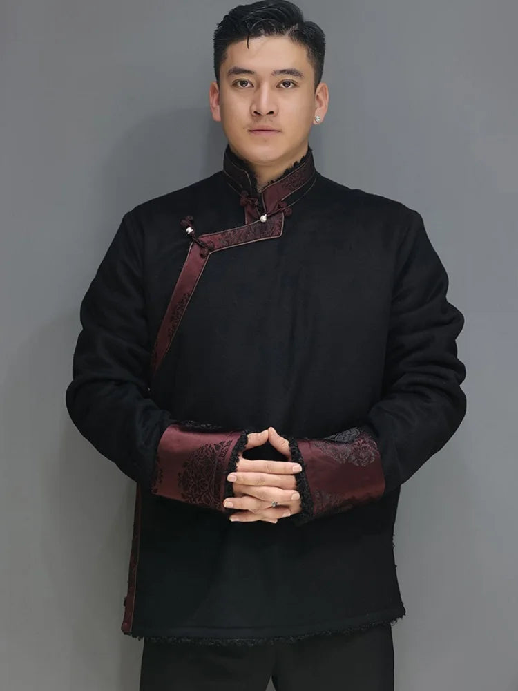 Winter noble jacket plush costume traditional