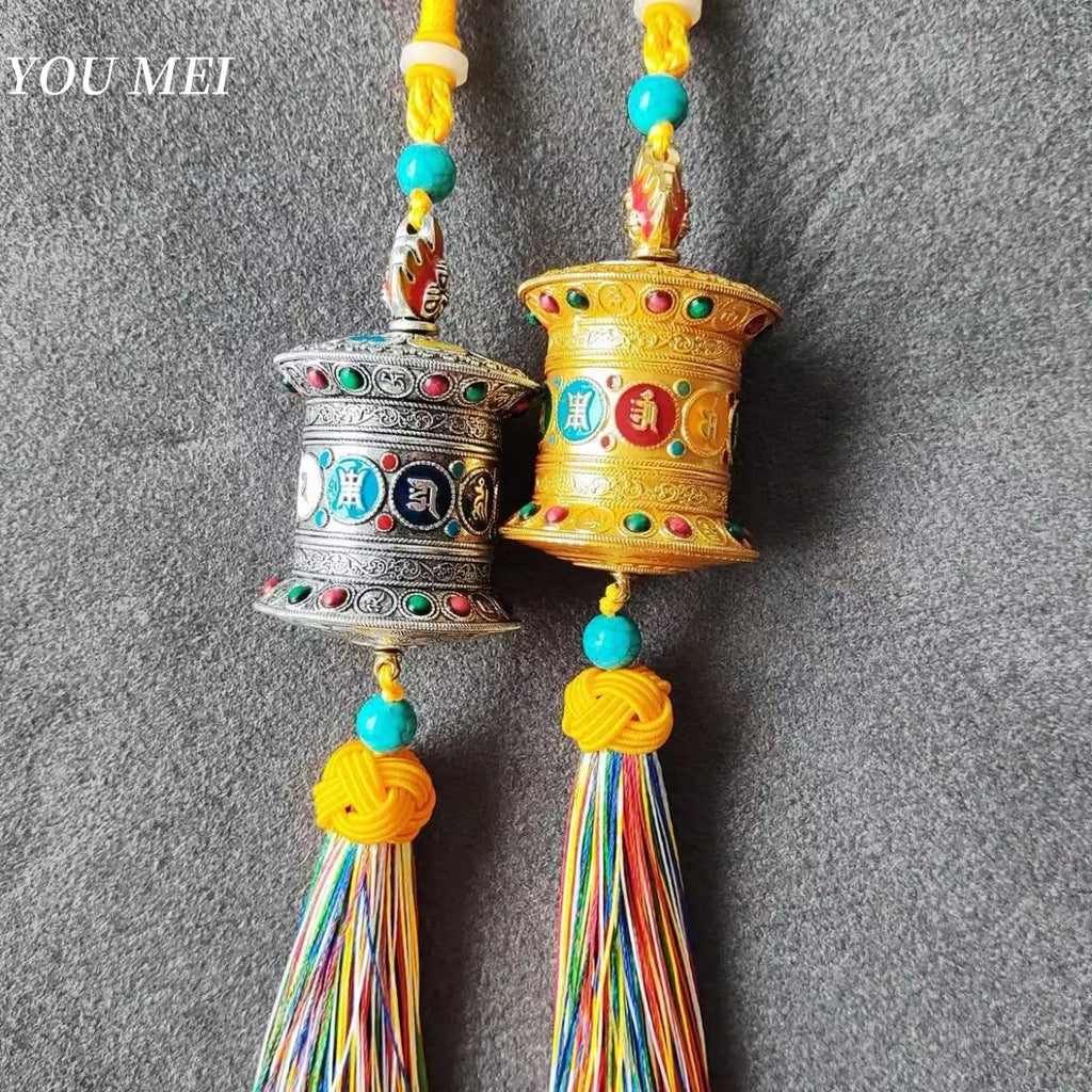 Tibetan prayer wheel handicraft amulet