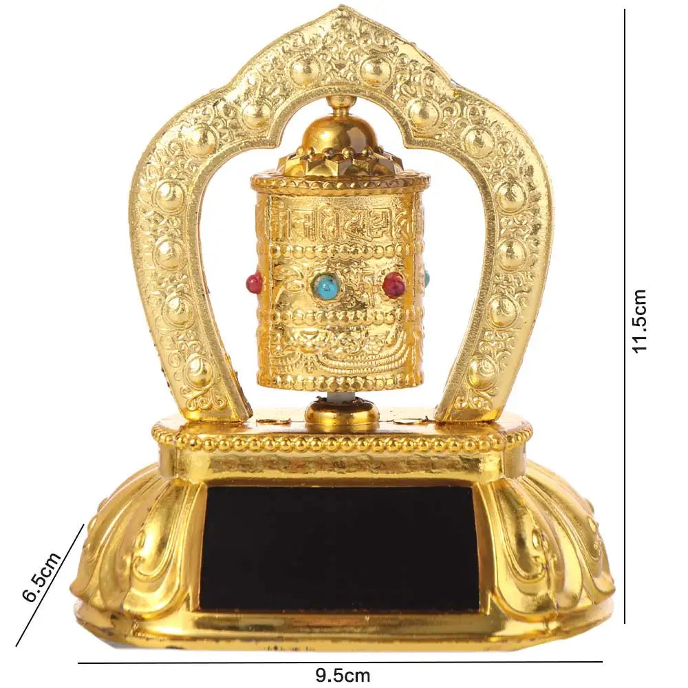 Solar energy Tibetan prayer wheel
