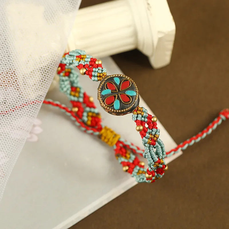 Tibetan style hand-woven bracelet