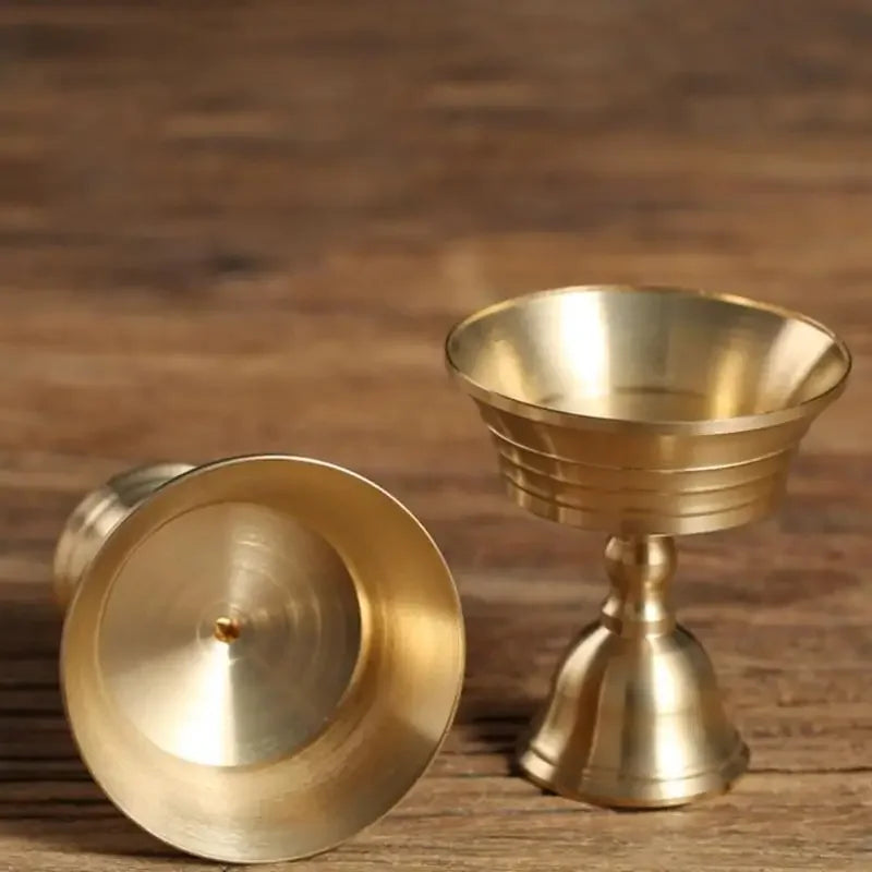 Butter lamp holder brass