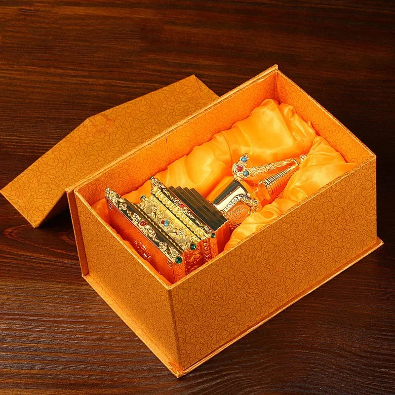 Golden Tibetan stupa auspicious