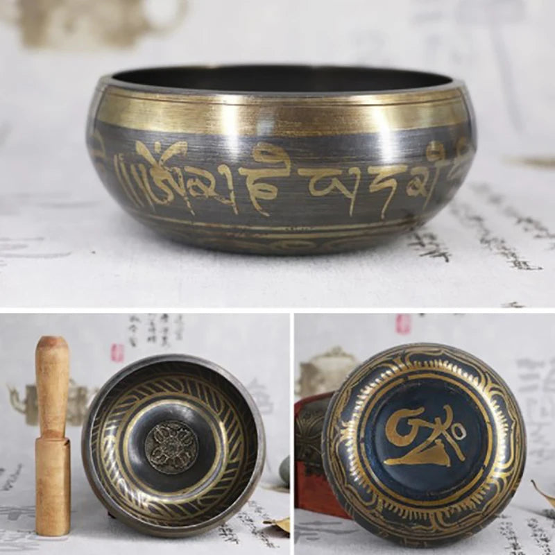 Yoga meditation singing bowl