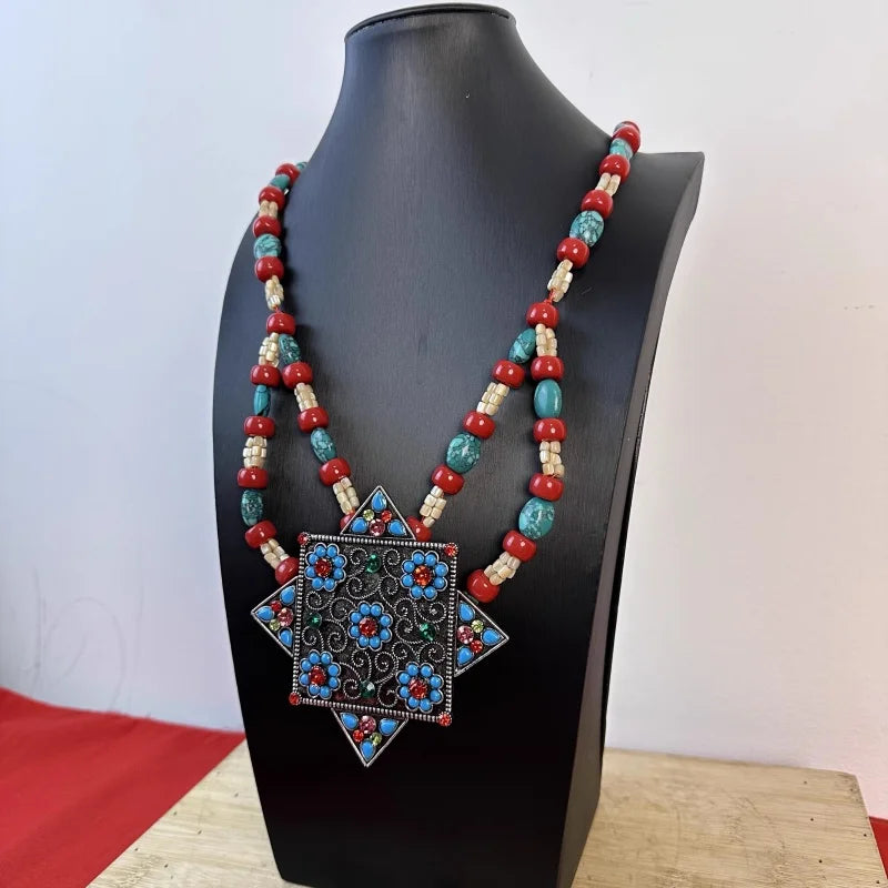 Tibetan women ethnic necklace